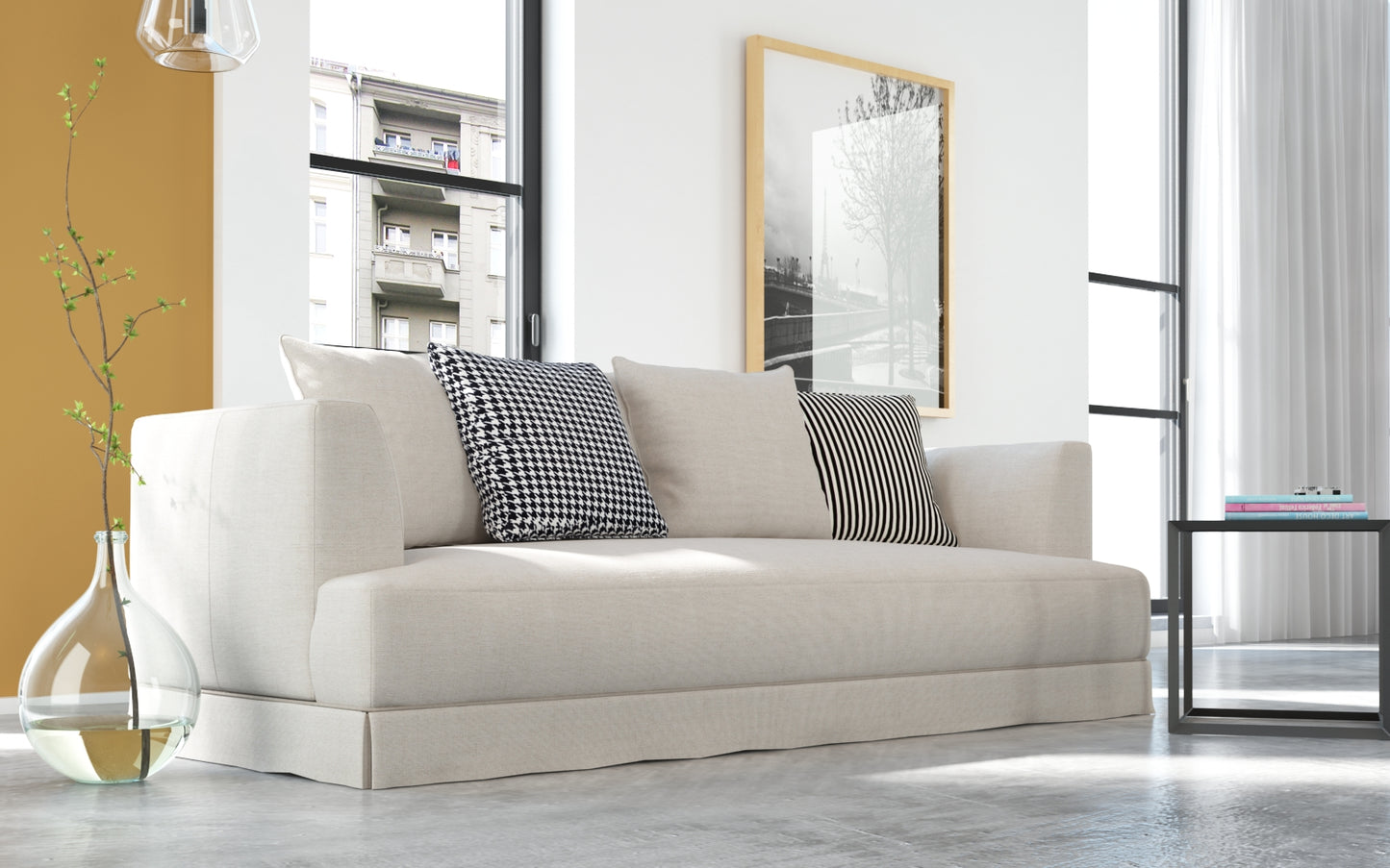 Jasmin Sofa, White