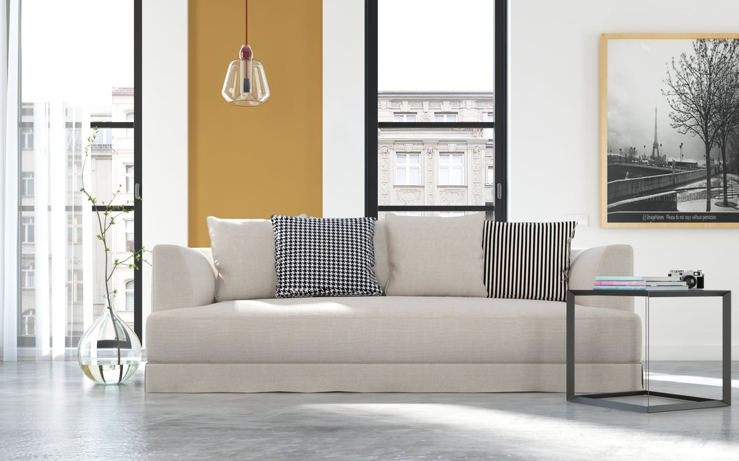 Jasmin Sofa, White